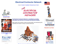 Tablet Screenshot of electrical-contractor.net